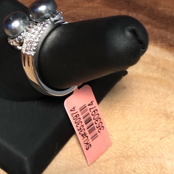 Freshwater Peacock Pearl, Simulated White Diamond - Picture 4 of 8